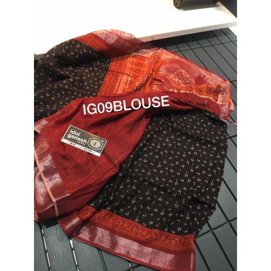 IG09 Lite weight lenin sarees IG09 Lite weight lenin sarees