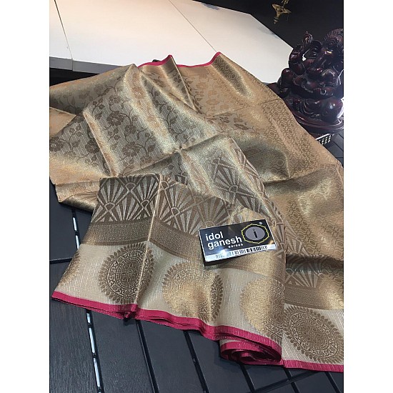 IG1069 Lite weight Kanchi tussar tissue pattu