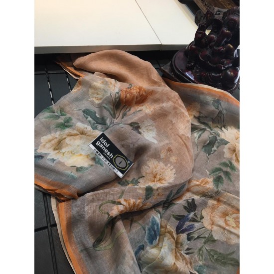 IG1088 Pure handloom Lenin/Lenin sarees