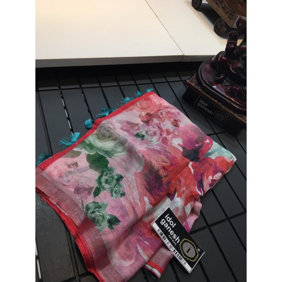 IG1092 Pure handloom Lenin/Lenin sarees