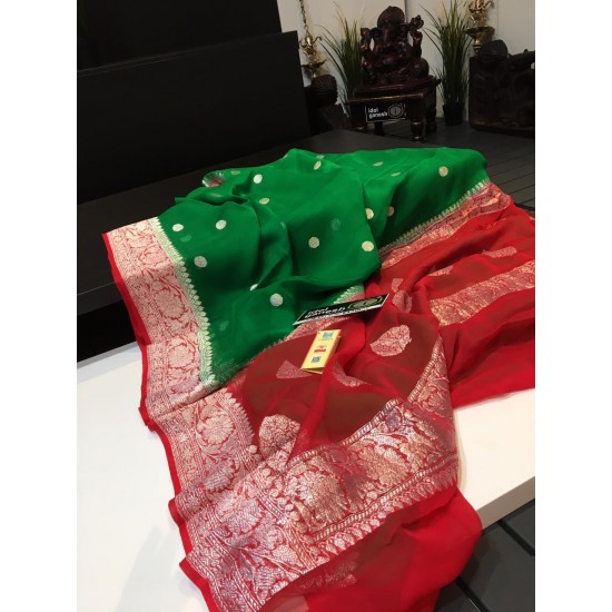 IG1116 Pure Handloom Chiffon georgette