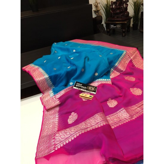 IG1118 Pure Handloom Chiffon georgette IG1118 Pure Handloom Chiffon georgette