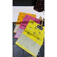 IG1213 Pure handloom Lenin/Lenin sarees 