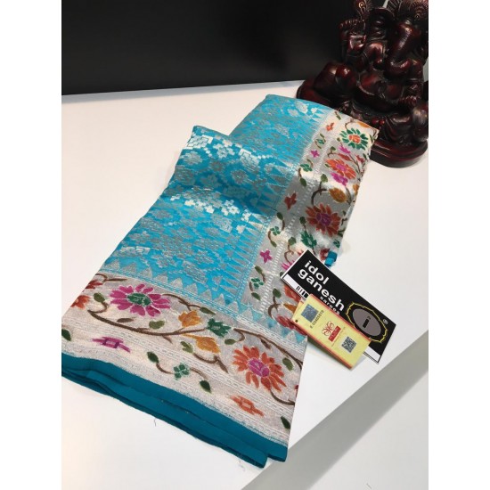 IG1271 Pure handloom kaddi georgette