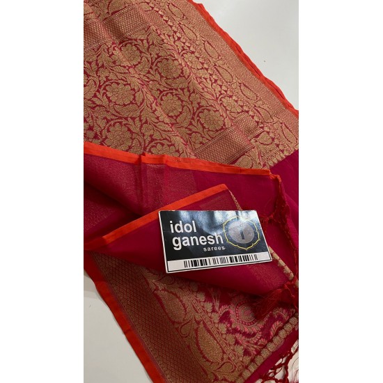 IG1299 Lite Weight pure kora sarees