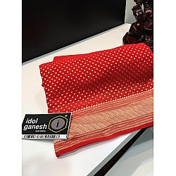 IG1307 Pure Handlooms kaddi Georgette sarees