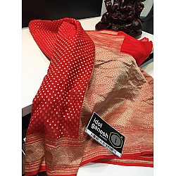 IG1307 Pure Handlooms kaddi Georgette sarees