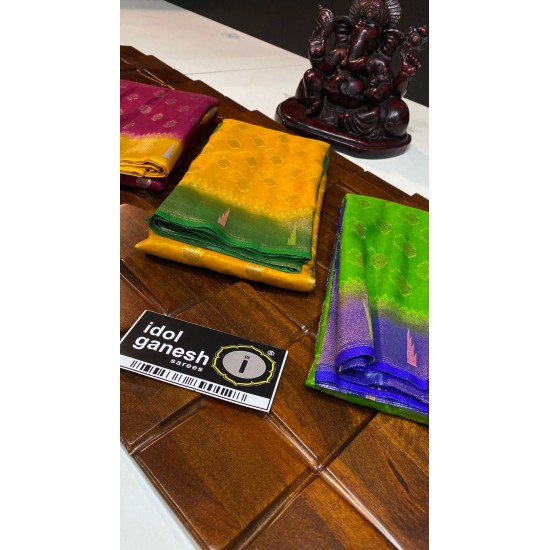 IG1366 Lite weight kora weaving sarees