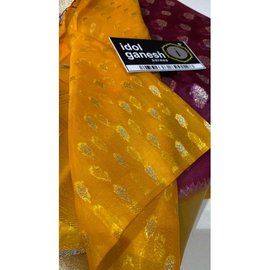 IG1366 Lite weight kora weaving sarees
