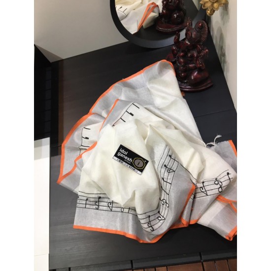 IG1395 Pure handloom Lenin/Lenin sarees 