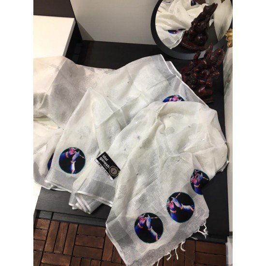 IG1397 Pure handloom Lenin/Lenin sarees