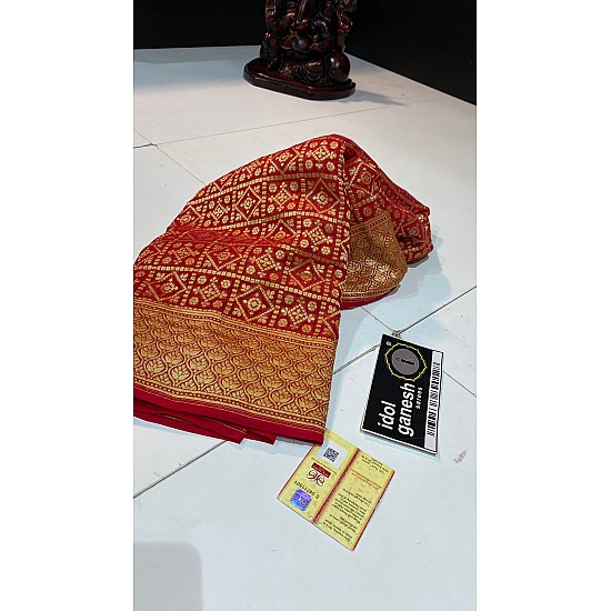 IG140 Pure Hand loom kaddi Georgette sarees 