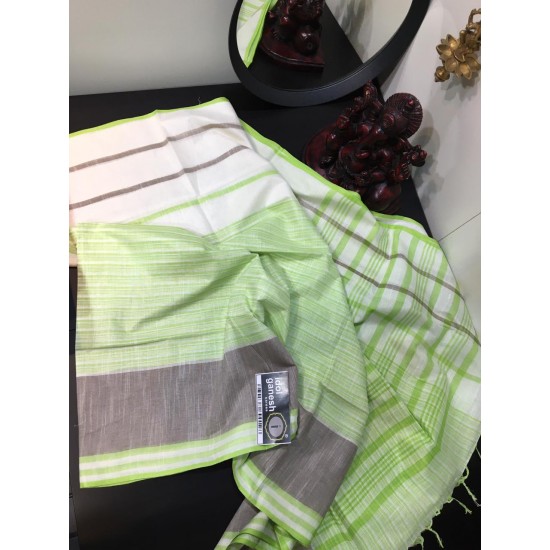 IG1443 Lite weight Lenin sarees 