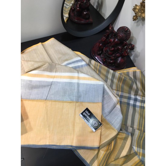IG1444 Lite weight Lenin sarees