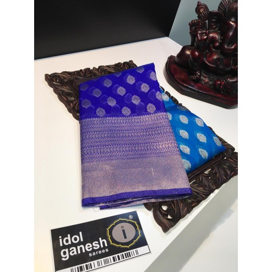 IG1450 Lite weight Kanchi weaving kora sarees 