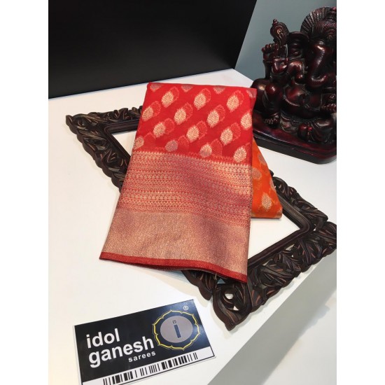 IG1450 Lite weight Kanchi weaving kora sarees 