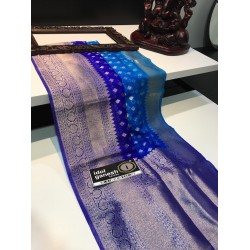 IG1452 Lite weight Kanchi weaving kora sarees