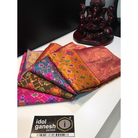 IG1478 Lite Weight ikkat Kanchi border