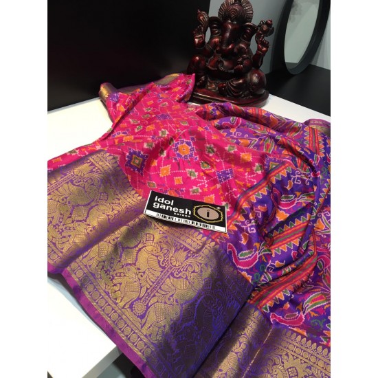 IG1478 Lite Weight ikkat Kanchi border