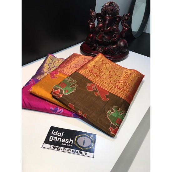 IG1479 Lite Weight ikkat Kanchi border