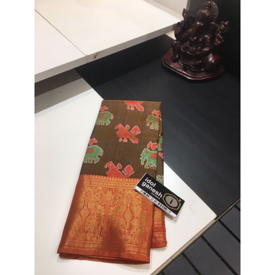 IG1479 Lite Weight ikkat Kanchi border IG1479 Lite Weight ikkat Kanchi border