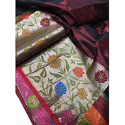 IG1516 Lite weight fancy tussar silk pattu