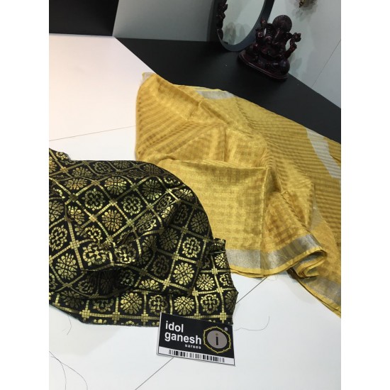 IG1658 Pure handloom Lenin/tissue