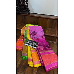 IG169 Lite weight jute net kanchi border sarees