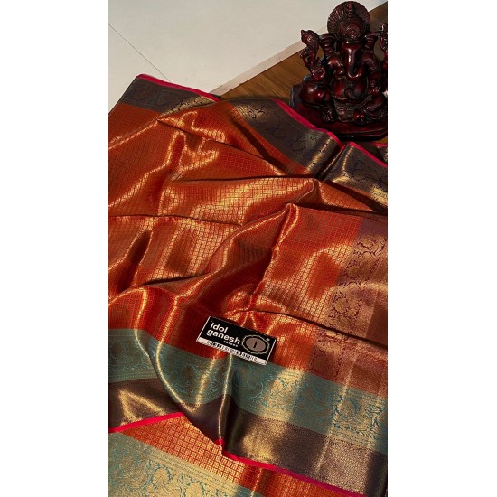 IG1760 Lite weight Kanchi style fancy pattu IG1760 Lite weight Kanchi style fancy pattu