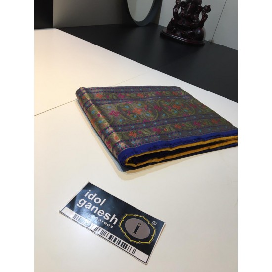 IG1787 Lite weight paithani double jari multi-color