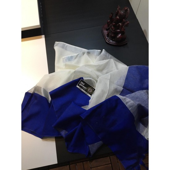 IG1797 Pure hand loom Lenin/Lenin sarees