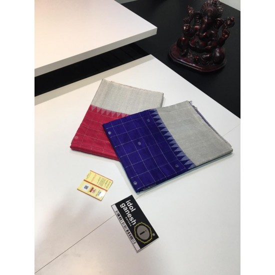 IG1877 Pure Handloom jute dupion pattu