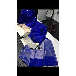 IG1878 Pure Handloom jute dupion pattu