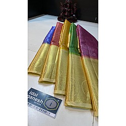 IG1941 Lite weight Beautiful kanjivaram soft fancy pattu