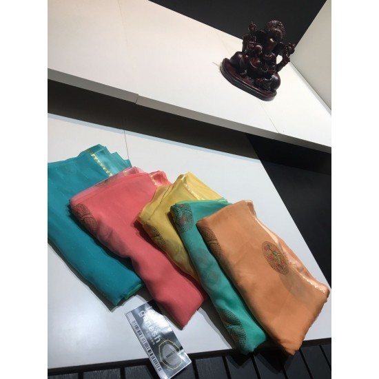 IG2056 Lite weight pure chiffon georgette sarees