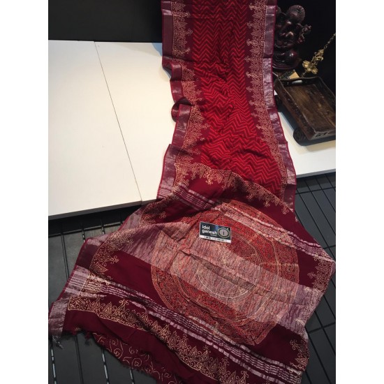 IG206 Lite weight lenin sarees IG206 Lite weight lenin sarees