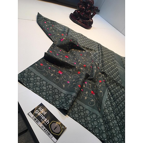 IG2196 Lite weight pure tussar pattu 