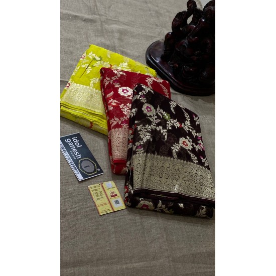 IG2354 Pure Handloom kaddi Georgette 