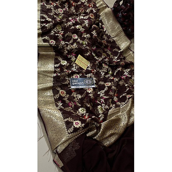 IG2354 Pure Handloom kaddi Georgette 