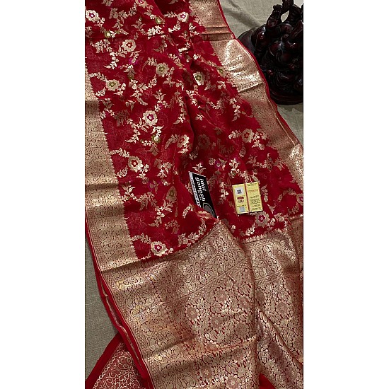 IG2354 Pure Handloom kaddi Georgette 