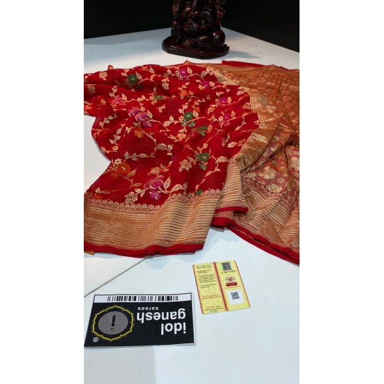 IG2357 Pure Handloom kaddi Georgette