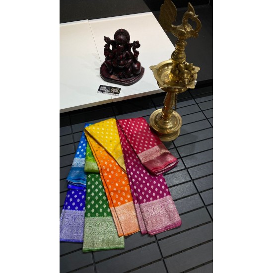 IG2398 Lite weight Kanchi weaving kora sarees