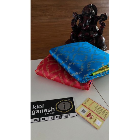 IG2419 Pure handloom soft dupion pattu 