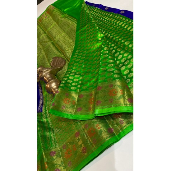 IG2423 Pure handloom soft dupion pattu