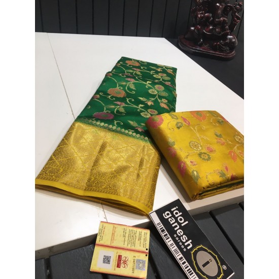 IG2424 Pure handloom soft dupion pattu