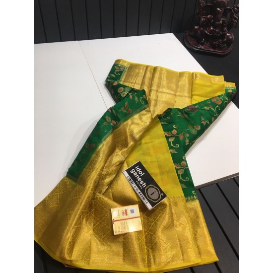IG2424 Pure handloom soft dupion pattu