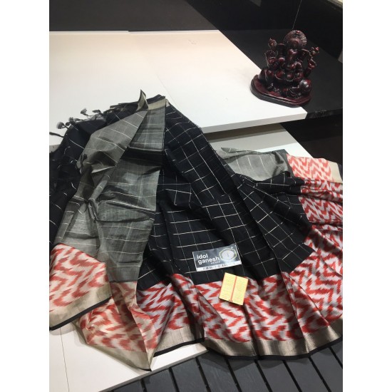 IG2443 Pure handloom pattu/ authentic cotton