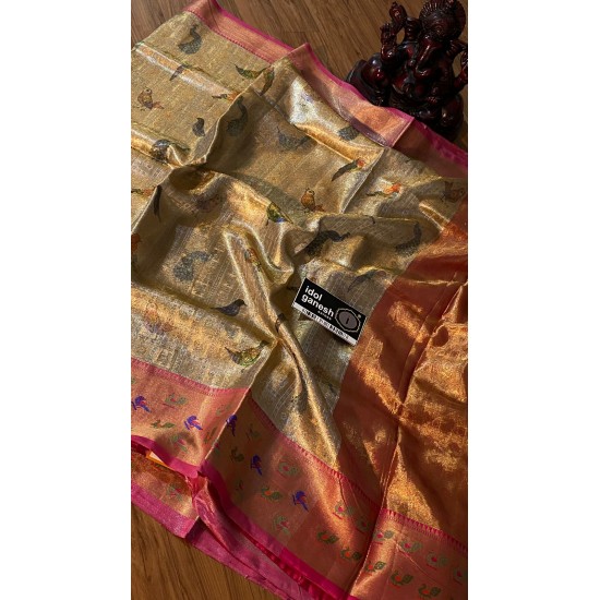 IG2566 Lite weight pure tissue pattu paithani IG2566 Lite weight pure tissue pattu paithani