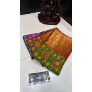 IG2608 Lite Weight ikkat Kanchi border