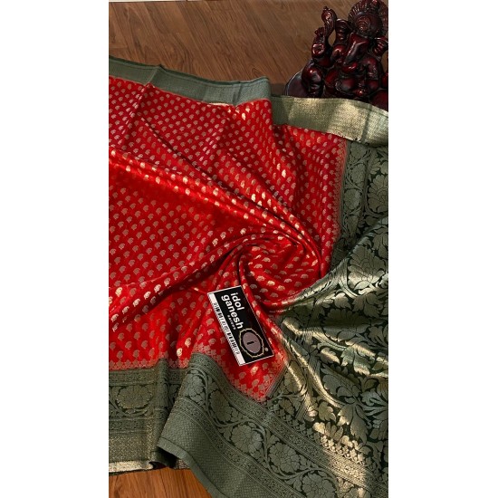 IG2727 Lite weight soft mutka silk pattu 